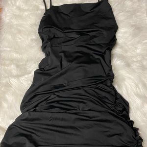 Ruched low back dress